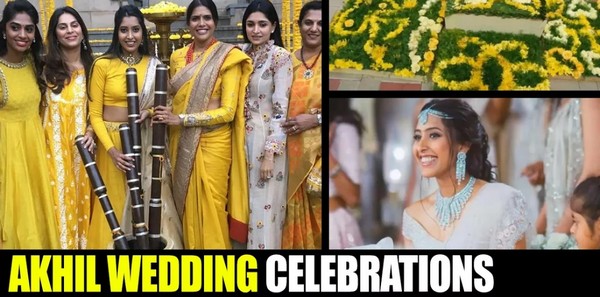 Akhil Akkineni Wedding Celebrations Started Shriya Bhupalam Pasupu Function 1