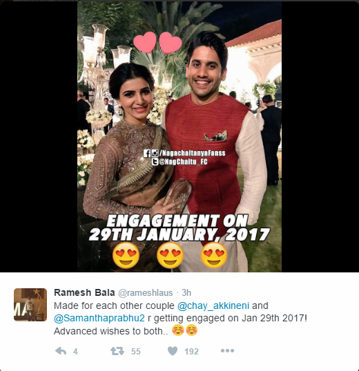 Akkineni Naga Chaitanya & Samantha’s Engagement Date Fixed