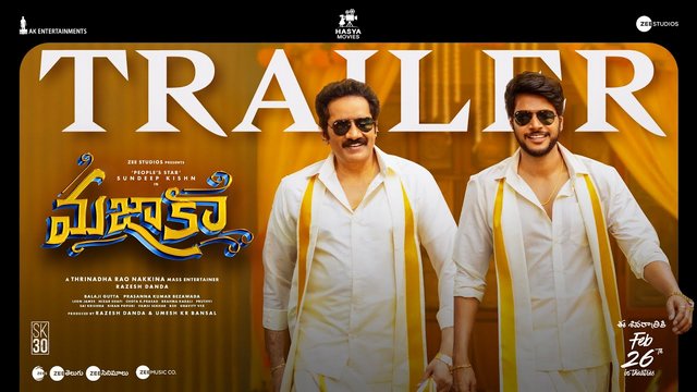 MAZAKA Theatrical Trailer HD 4K Video MAZAKA Telugu Movie Sundeep Kishan Ritu Varma Rao Ramesh Anshu Ambani Trinadha Rao Nakkina Leon James