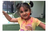 Mahesh Babu’s Daughter Sitara Ghattamaneni playing Holi Clebrations Photos