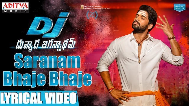 song dj 9x Allu Duvvada Jagannadham Bhaje Arjun Song Saranam Bhaje